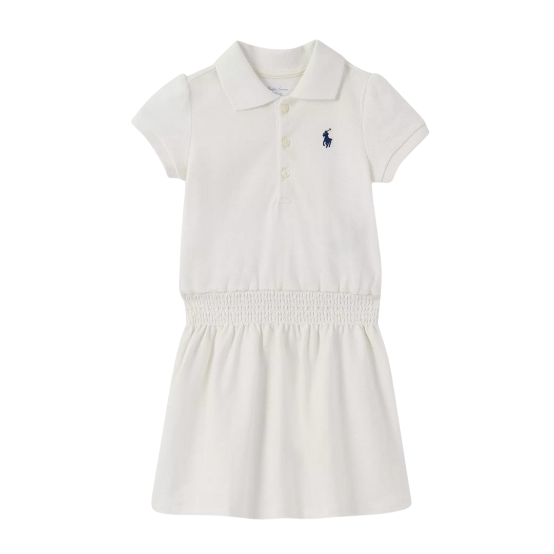 White Mesh Polo Dress | Ralph Lauren