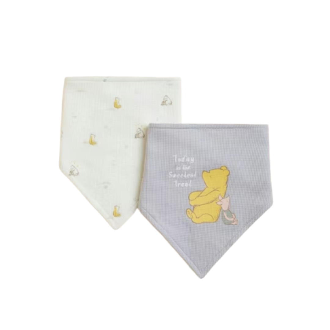 Marks & Spencer Baby Dribble Bibs | Winnie the Pooh Pack of 2