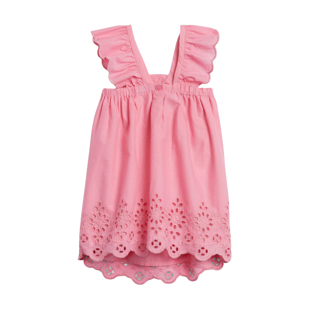 Baby Gap Pink Eyelet Flutter Dress – Versatile Cotton Summer Outfit