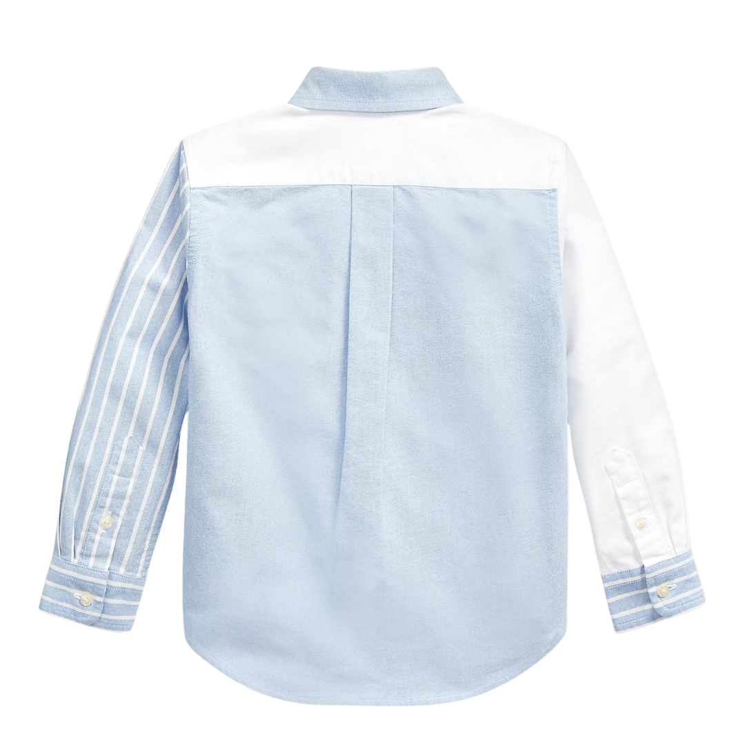 Baby Boy Poplin Fun Shirt – Mixed Stripe Cotton Classic | Ralph Lauren