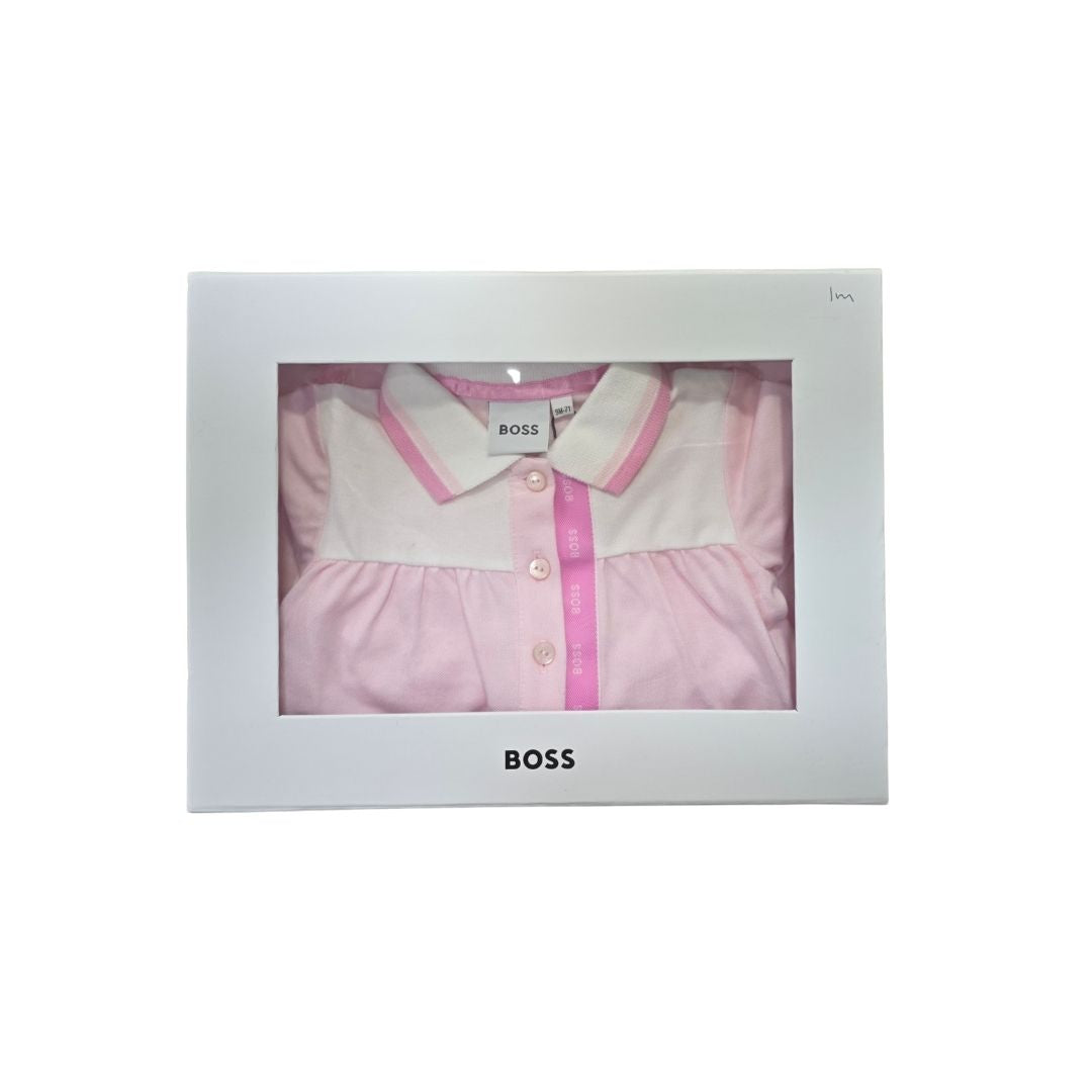 Little Boss Pink Sleepsuit