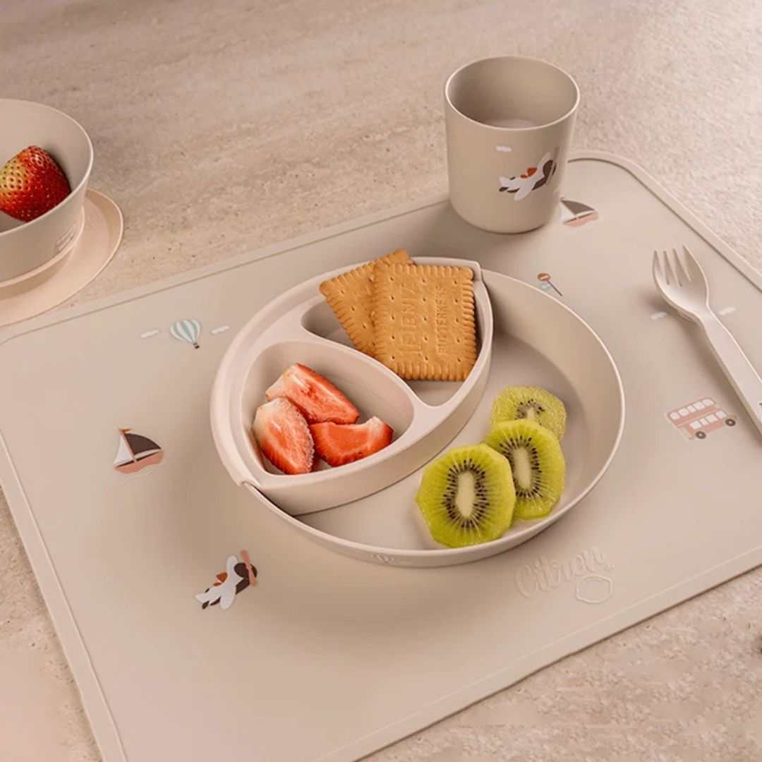 Bio Based Tableware Set- Vehicles | Citron