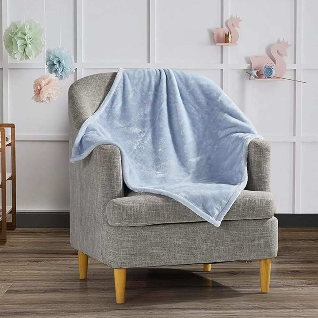 Blue Velvet Baby Blanket