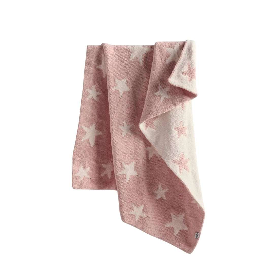 Chenille Blanket - Pink Star by Mamas & Papas