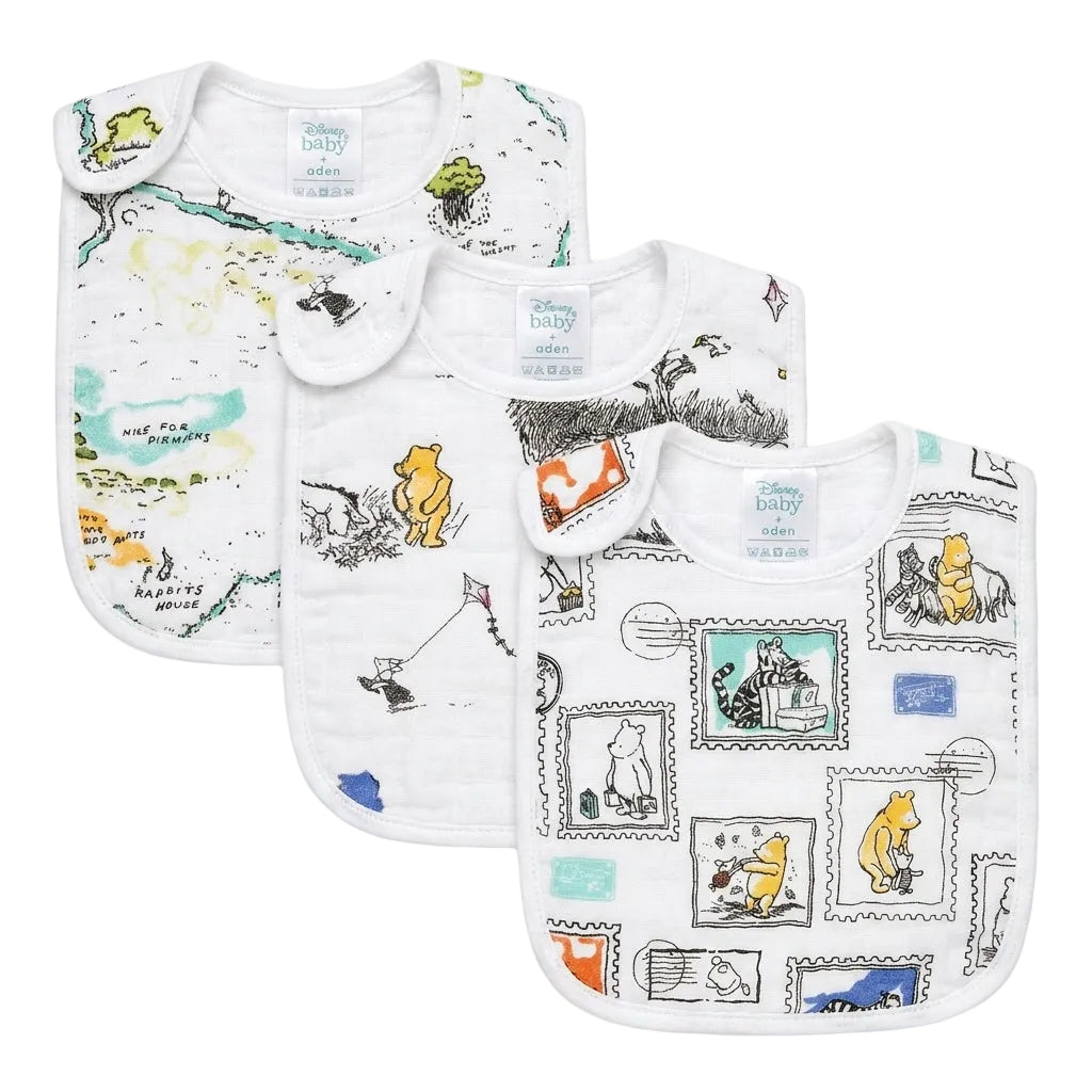 Disney Pack of 3 Snap Bibs