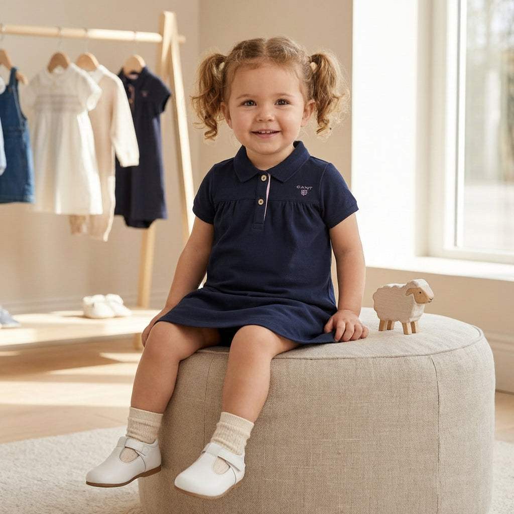 Gant Girl Oxford Pique Dress & Bloomer