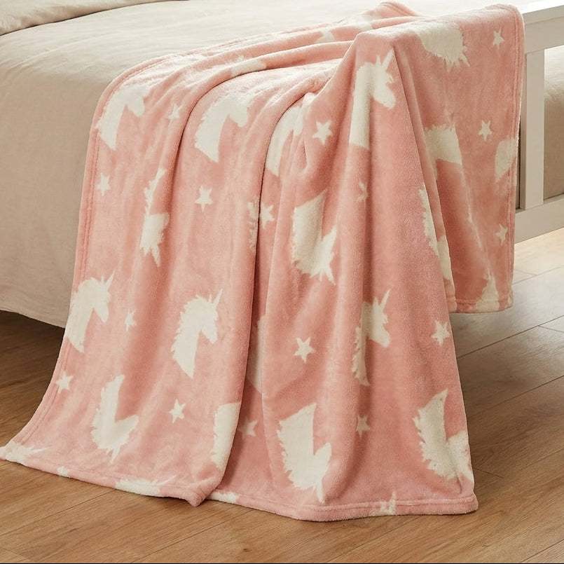Glow in the Dark Unicorn Blanket