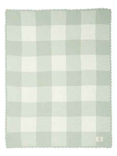 Green Gingham Ocarro Baby Blanket - Mamas & Papas x Laura Ashley