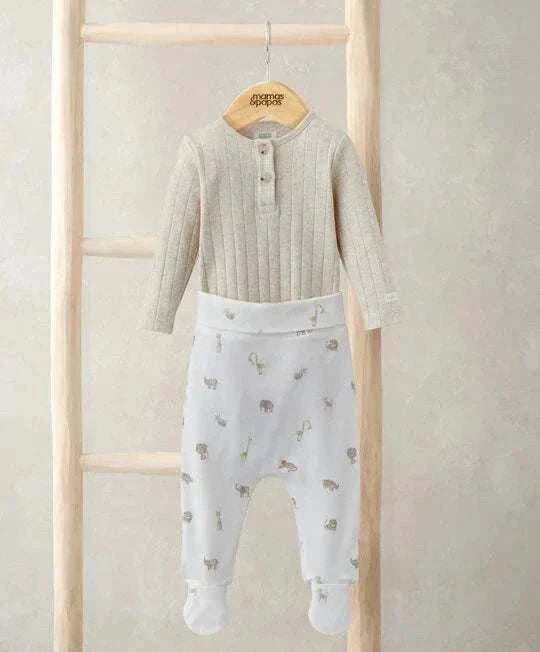 Ribbed Safari Bodysuit & Leggings Set |Mamas & Papas