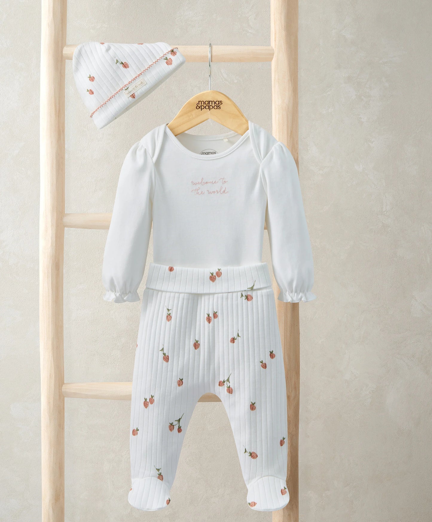 Strawberry Bodysuit, Leggings & Hat | Mamas & Papas