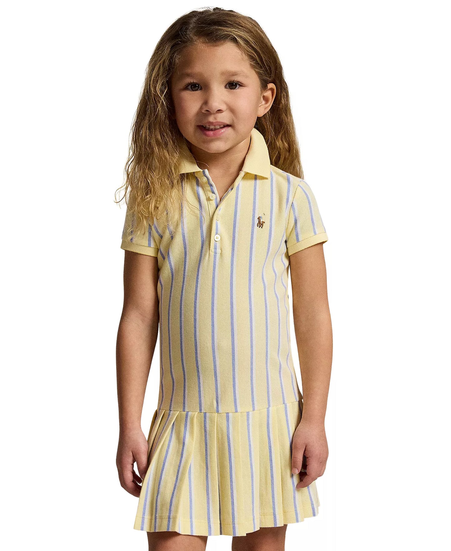Striped Oxford Mesh Polo Dress | Ralph Lauren