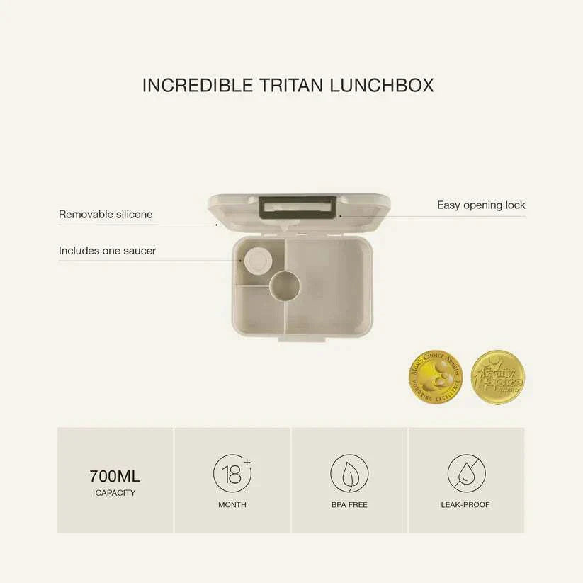Tritan Lunch Box - 4 Compartments - Dino Green | Citron