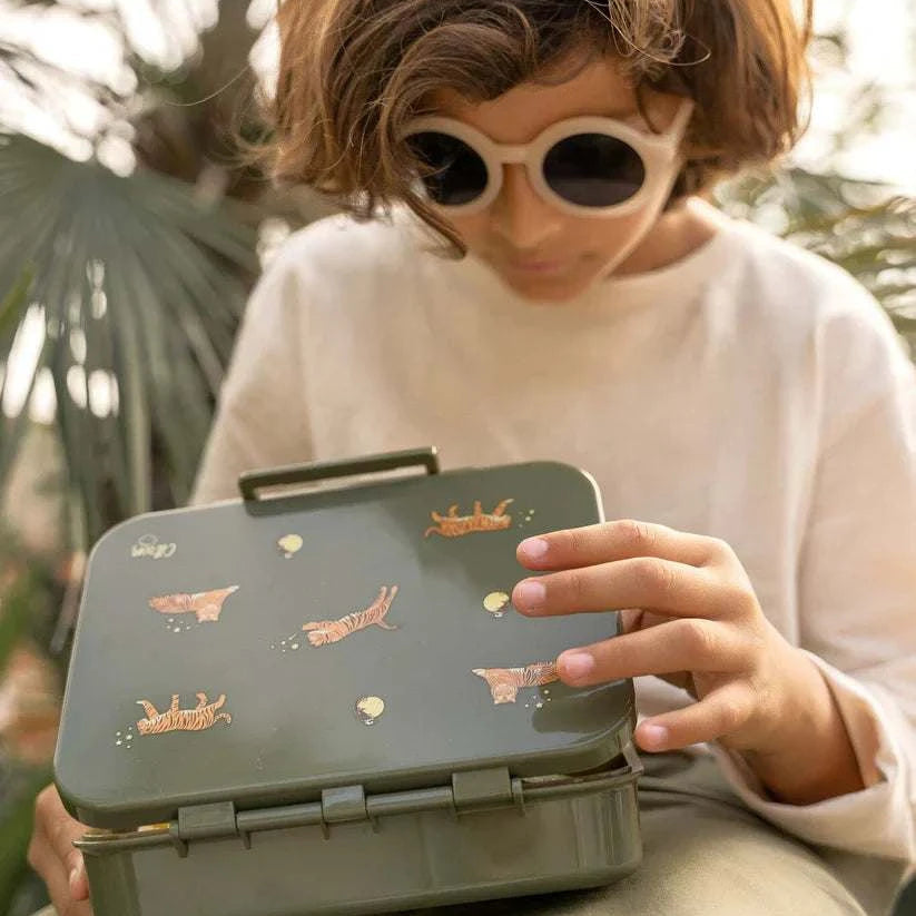 Tritan Lunch Box - 4 Compartments - Tiger | Citron