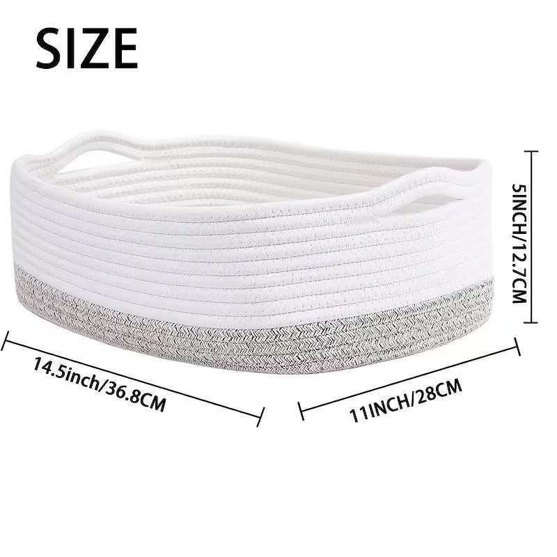 Woven Cotton Rope Storage Basket