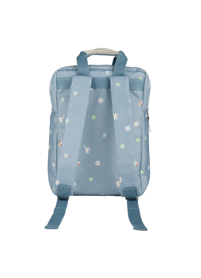 Kids Backpack - Spaceship Dusty Blue