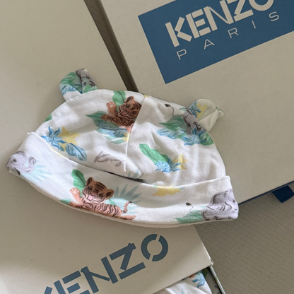 White Animal Babygrow Gift Set | Kenzo