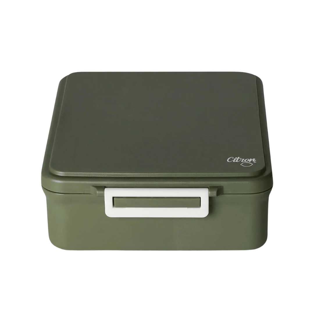 Citron Grand Lunchbox with Food Jar - Olive Green