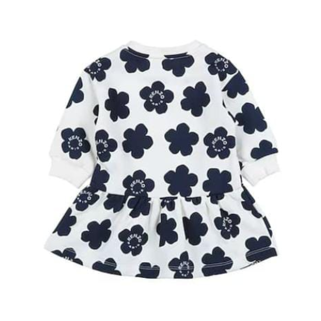Black Flower Sweatshirt Dress | Kenzo