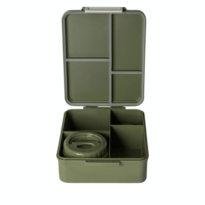 Citron Grand Lunchbox with Food Jar - Olive Green