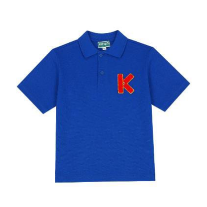 Kenzo Kids Blue Logo Polo Shirt