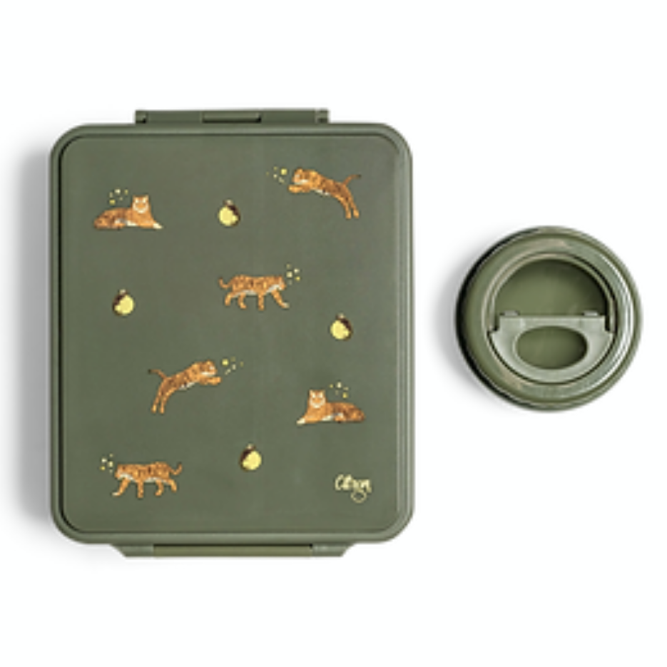 Grand Lunchbox with Food Jar - Tiger | Citron