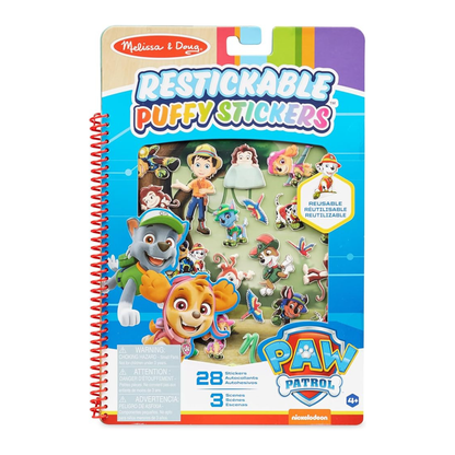 Paw The Patrol Restickable Puffy Stickers Set