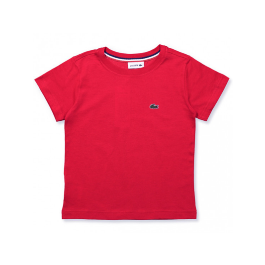 Cotton Jersey Red T-Shirt | Lacoste