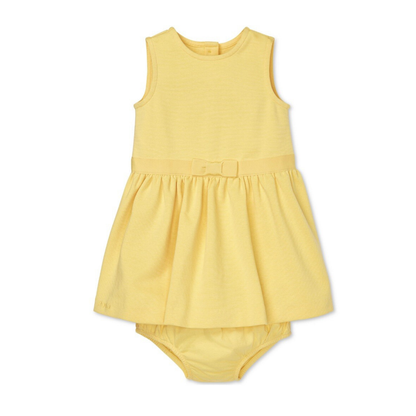 Ralph Lauren Yellow baby dress with matching  bloomers 
