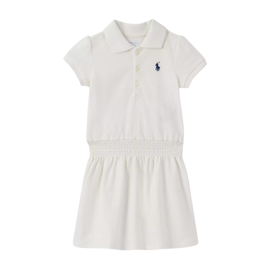 White Mesh Polo Dress | Ralph Lauren
