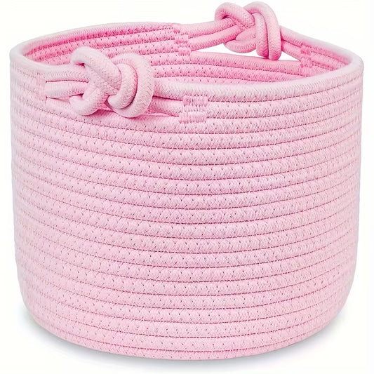 Classic Woven Storage Basket - Pink