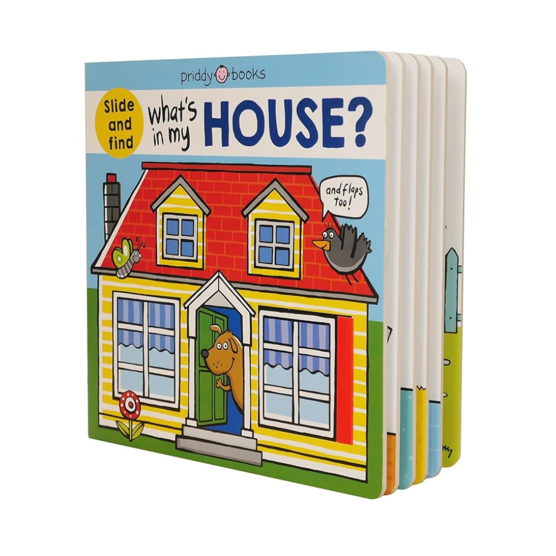 What's in My House? – Slide & Find Board Book by Roger Priddy | Interactive Toddler Book