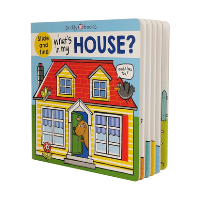 What's in My House? – Slide & Find Board Book by Roger Priddy | Interactive Toddler Book