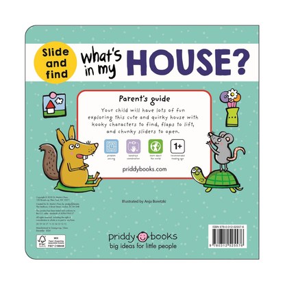 What's in My House? – Slide & Find Board Book by Roger Priddy | Interactive Toddler Book