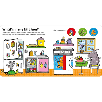 What's in My House? – Slide & Find Board Book by Roger Priddy | Interactive Toddler Book