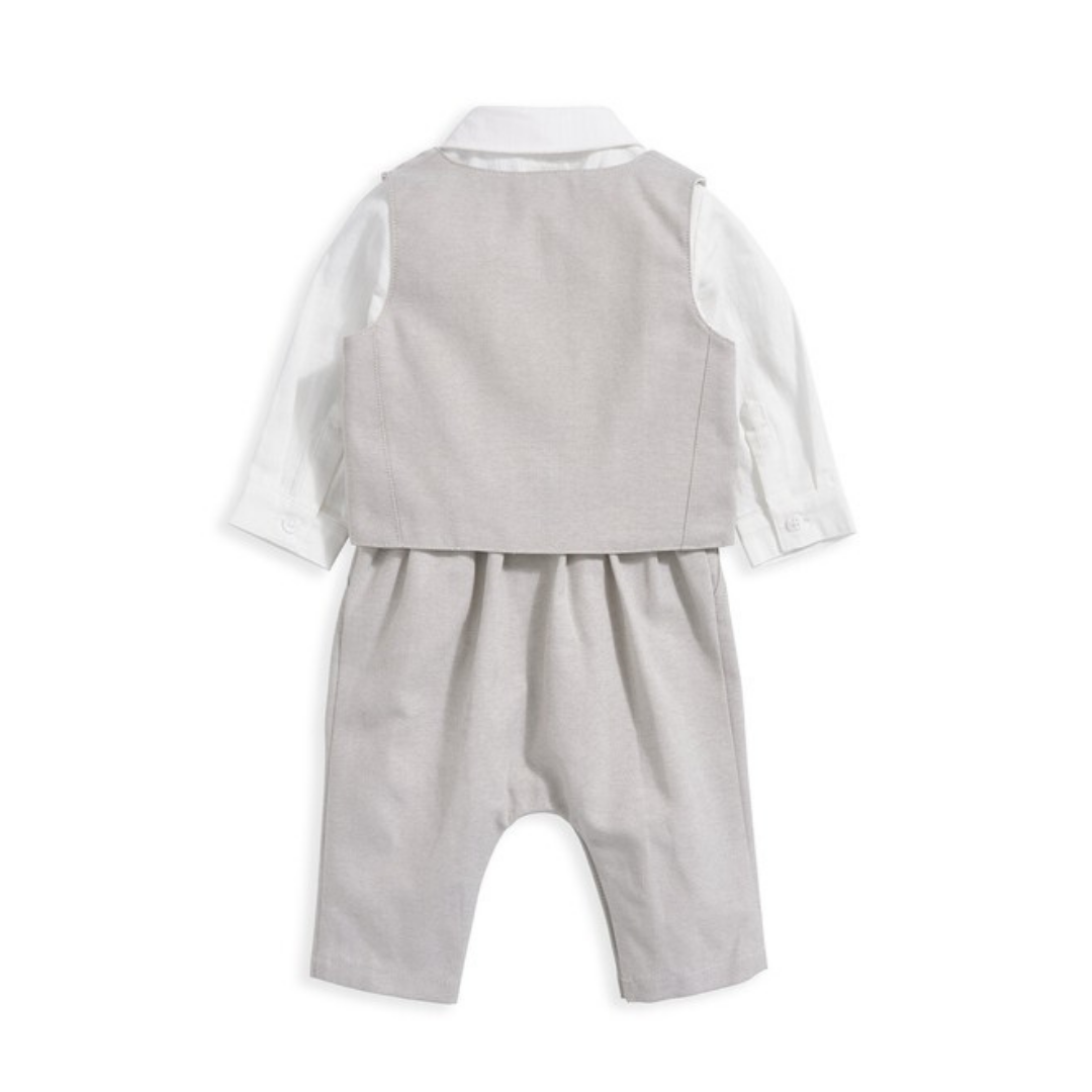 4 Piece Set White & Beige | Mamas & Papas