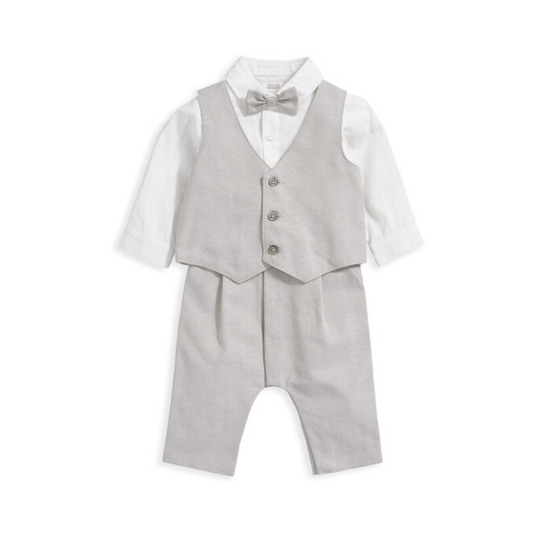 4 Piece Set White & Beige | Mamas & Papas