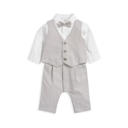 4 Piece Set White & Beige | Mamas & Papas