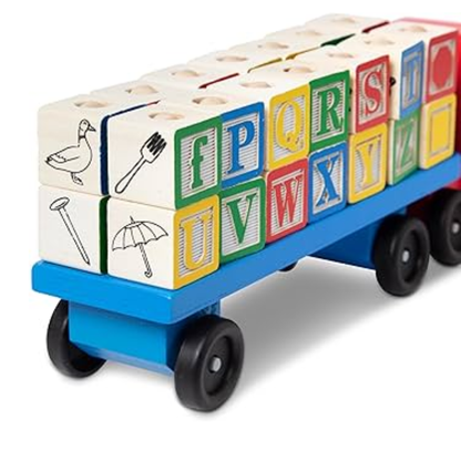 Alphabet Blocks Wooden Truck by Melissa & Doug