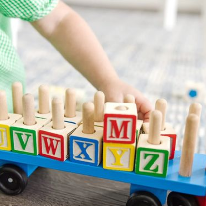 Alphabet Blocks Wooden Truck by Melissa & Doug
