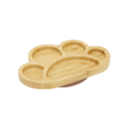 Bamboo Tiger Paw Plate Set Dusty Pink