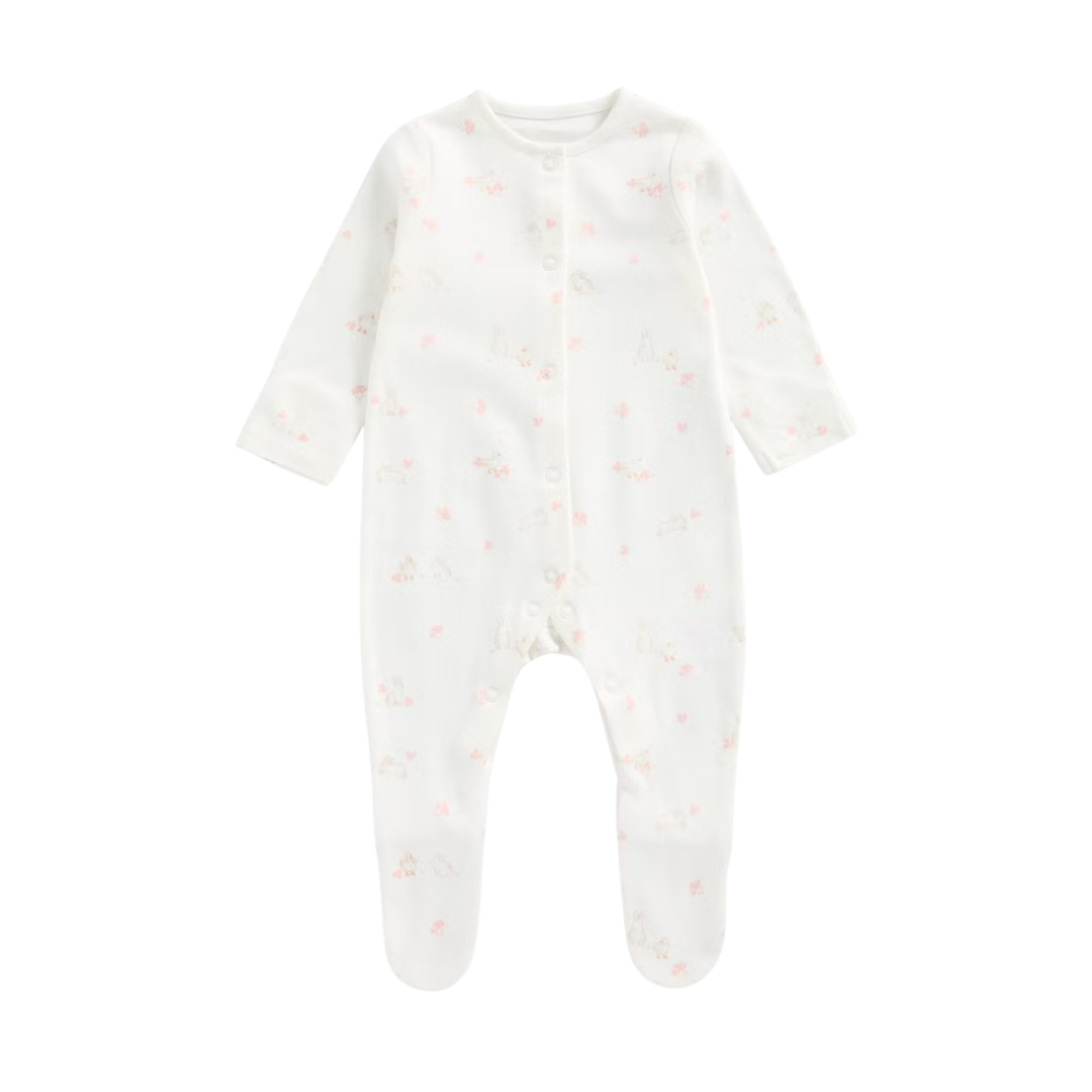My First Pink Baby Sleepsuit - Pack of 3 | Mothercare