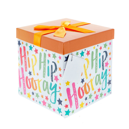 Medium Flat-Pack Gift Box - Rainbow Happy Birthday