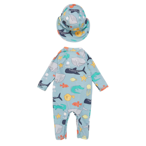 Under the Sea Pattern Swimsuit Set