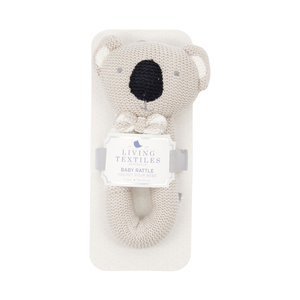 Koala Baby Rattle - Grey | Living Textiles