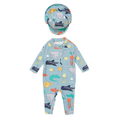 Under the Sea Pattern Swimsuit Set