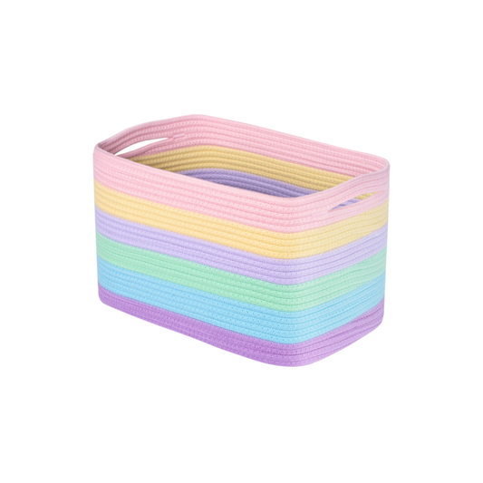 Hand Woven Nursery Storage Basket for Organizing Toys & Essentials