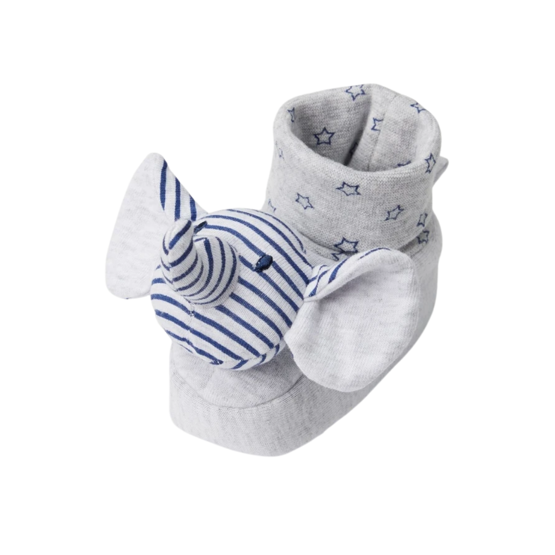Striped Elephant Booties | Mothercare