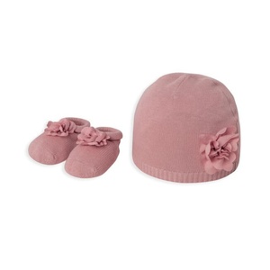 Flower Knitted Hat & Booties Set | Mamas & Papas