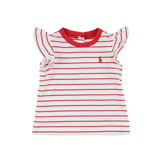 Red Stripped Polo Logo Shirt | Ralph Lauren