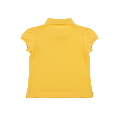 Cotton Mesh Polo Shirt with Ruffled Neckline | Ralph Lauren